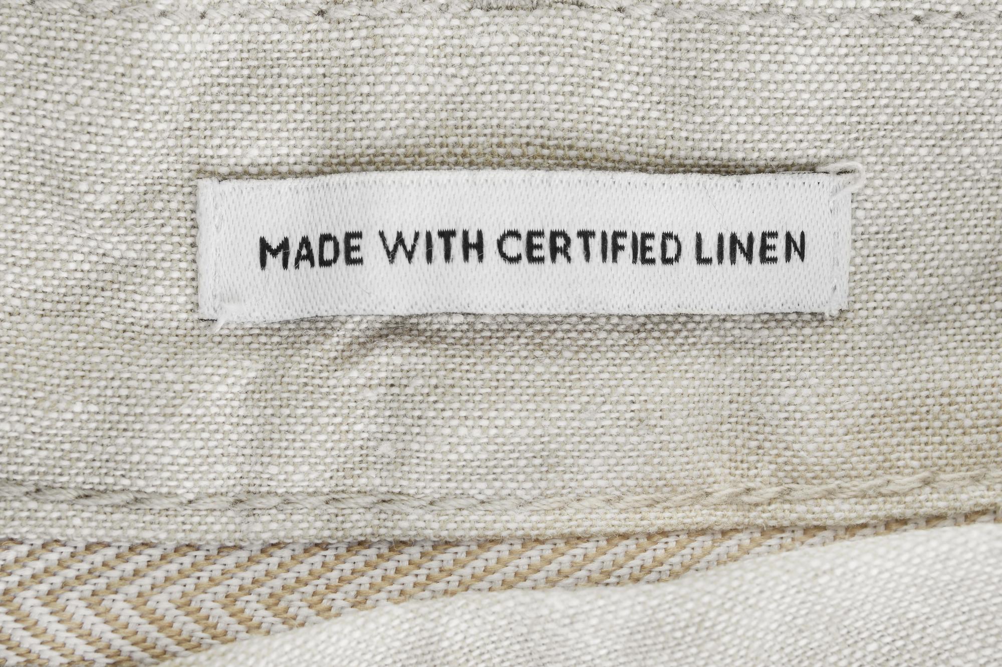 finished embroidered patch with label and care tag